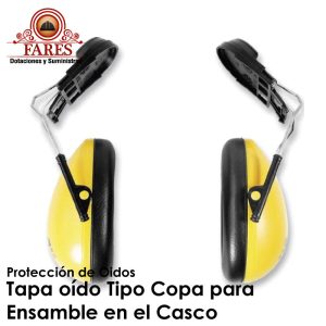 Tapa oído Tipo Copa para Ensamble en el Casco