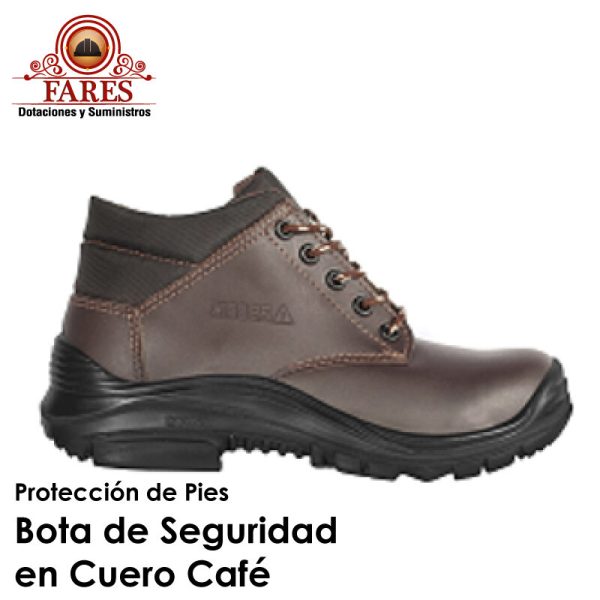 Bota de Seguridad en Cuero Café