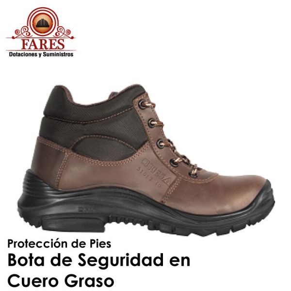 Bota de Seguridad en Cuero Graso