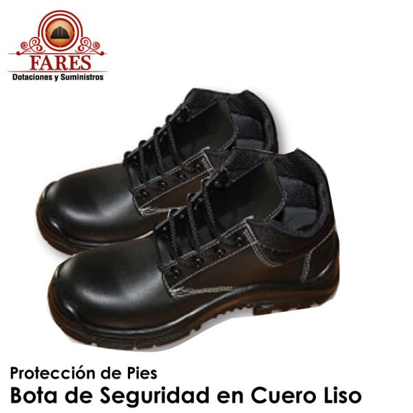 Bota de Seguridad en Cuero Liso