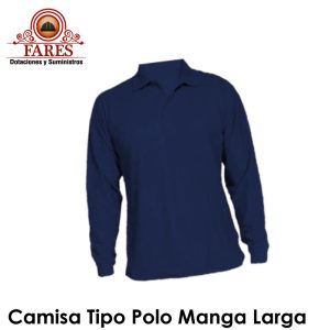 Camisa Tipo Polo Manga Larga