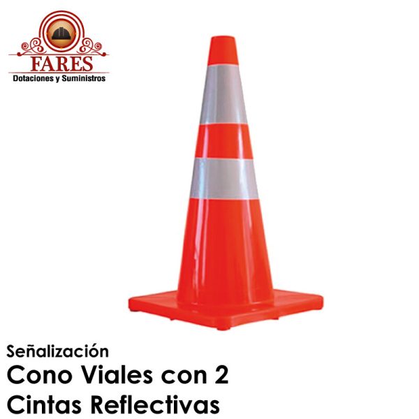 Cono Viales con 2 Cintas Reflectivas