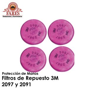 Filtros de Repuesto 3M 2097 y 2091