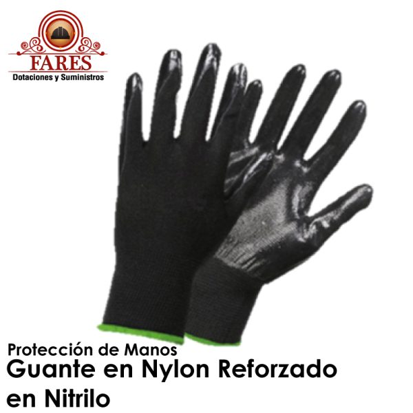 Guante en Nylon Reforzado en Nitrilo
