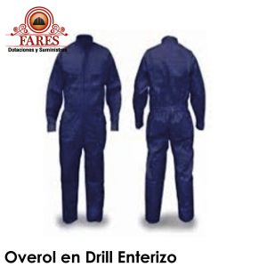 Overol-en-Drill-Enterizo-Dotaciones-Fares Overol en Drill Enterizo