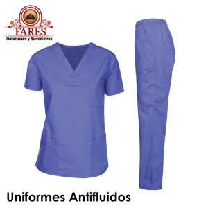 Uniforme-antifluido-para-pediatria-Salud-Dotaciones-Fares Uniforme Antifluido Hombre